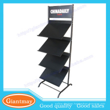 Attractive and durable design metal brochure holder floor stand